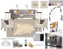 Elegant Living Room Design Picharat A.  Moodboard 2 thumb