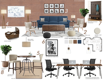 Mid century modern office design help Narathas P. Moodboard 2 thumb