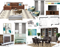 Eclectic and Cozy Living Room Transformation Picharat A.  Moodboard 2 thumb