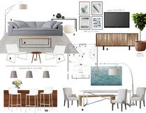 Sophisticated Combined Living/ Dining Room Laura A. Moodboard 1 thumb