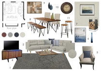 Sophisticated Combined Living/ Dining Room Anna T Moodboard 2 thumb
