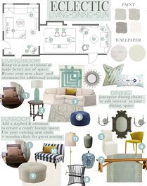 Rustic/Eclectic Dining and Living Design Taron H. Moodboard 1 thumb
