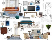 Rustic/Eclectic Dining and Living Design Laura A. Moodboard 2 thumb