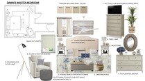 Coastal Chic Bedroom Interior Design Eda B. Moodboard 1 thumb