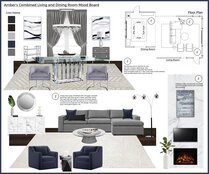 Modern Glamorous Living and Dining Room Design Rajna S. Moodboard 1 thumb