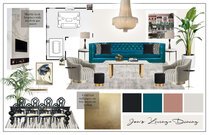 Luxury Living & Dining Room Design Casey H. Moodboard 2 thumb