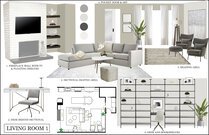 White Kitchen and Living Room Interior Design Rachel H. Moodboard 1 thumb