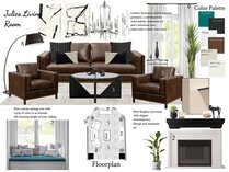 Contemporary High Ceilings Home with Fireplace KaSonndra L. Moodboard 2 thumb
