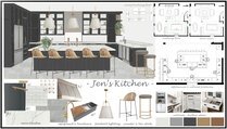 Elegant Kitchen & Laundry Room Interior Design Selma A. Moodboard 1 thumb