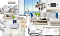 Teal Accents for High End Apartment Michelle B.  Moodboard 2 thumb