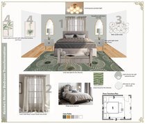 Glamorous Contemporary Bedroom Design  Farzaneh K. Moodboard 2 thumb