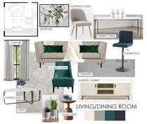 Rustic Modern Living Room and Dining Room Decor Devanshi S. Moodboard 1 thumb