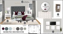 Serene Small Master Bedroom Interior Design Rachel H. Moodboard 1 thumb
