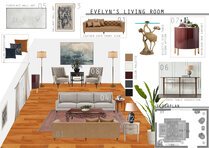  Eclectic Living Room & Powder Room Design Jessica D. Moodboard 2 thumb