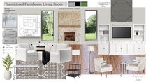 Transitional Home with Fireplace Interior Design Wanda P. Moodboard 1 thumb