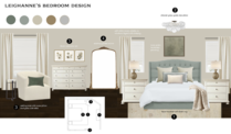 Glam Master Bedroom with Seating Area Erin R. Moodboard 2 thumb