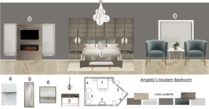 Chic Modern Master Bedroom & Office Design Theresa G. Moodboard 1 thumb