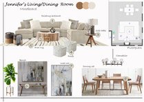 Modern Combined Living/Dining Room Design Liana S. Moodboard 1 thumb