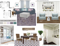 Transitional Living and Dining Room Design Picharat A.  Moodboard 2 thumb