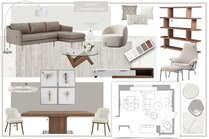 Gold Accents Contemporary Home Interior Design Dragana V. Moodboard 2 thumb
