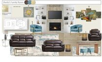 Glam High Ceiling Home with Fireplace Remodel Wanda P. Moodboard 1 thumb