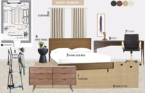 Contemporary Masculine Bedroom Transformation Janaina B. Moodboard 2 thumb