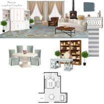 Open Contemporary Living/Dining Space Teri C. Moodboard 2 thumb