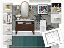 Glam Art Deco Bathroom Remodel Dragana V. Moodboard 1 thumb