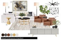 Stylish Modern Living Room & Dining Room Drew F. Moodboard 1 thumb