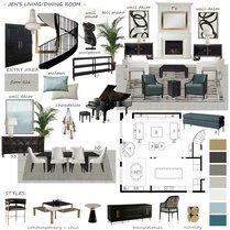 Luxury Living & Dining Room Design Selma A. Moodboard 1 thumb
