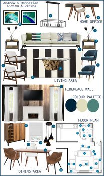 Eclectic and Modern Living Room Tamna E. Moodboard 2 thumb