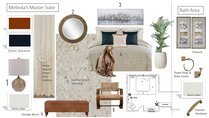 Eclectic Hallway, Bath and Bedroom Design Wanda P. Moodboard 1 thumb