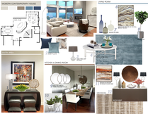 Striking Modern Home Interior Design Picharat A.  Moodboard 2 thumb