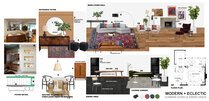 Eclectic Vaulted Ceilings Living & Dining Decor Ibrahim H. Moodboard 2 thumb