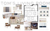 Spacious Living Room with Ceiling Beams Design Courtney B. Moodboard 1 thumb