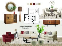 Transitional Living And Dining Room Home Decor Eleni K. Moodboard 1 thumb