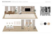 Modern Organic Living and Dining Room Design Erika F. Moodboard 1 thumb
