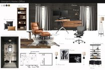 Luxe Masculine Glam Home Office Jessica S. Moodboard 1 thumb
