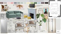 Glam Colourful Living Room Transformation Marcy G. Moodboard 2 thumb