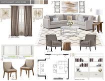 Light Grey Contemporary Living Room Design Picharat A.  Moodboard 1 thumb
