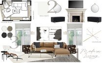 Contemporary Family Room with Modern Accents Interior Design Tera S. Moodboard 1 thumb