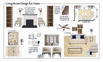 Transitional Family Room Interior Design Merry M. Moodboard 1 thumb