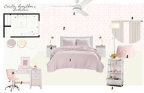 Vaulted Ceiling Home with Dreamy Girl Room Ana L. Moodboard 1 thumb