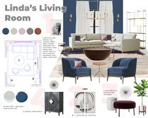 Small Mid Century Modern Living Room Janja R. Moodboard 3 thumb