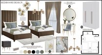 Classy Bedrooms with Gold Accents Rachel H. Moodboard 2 thumb