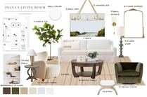 Modern Mediterranean Living Room Design MaryBeth C. Moodboard 1 thumb