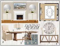 Traditional living & dining room transformation Tera S. Moodboard 1 thumb