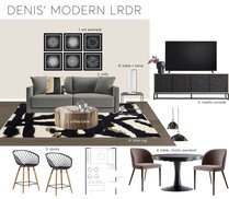 Modern Apartment with Vibrant Pops of Color Jessica S. Moodboard 2 thumb