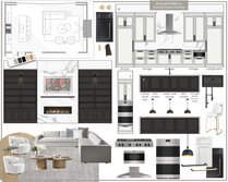 Contemporary Open Concept Living Room & Kitchen Dragana V. Moodboard 1 thumb