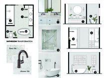 White Contemporary Bathroom Remodel Idea Eleni K. Moodboard 1 thumb